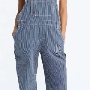 Dickies Hickory Stripe Denim Overalls